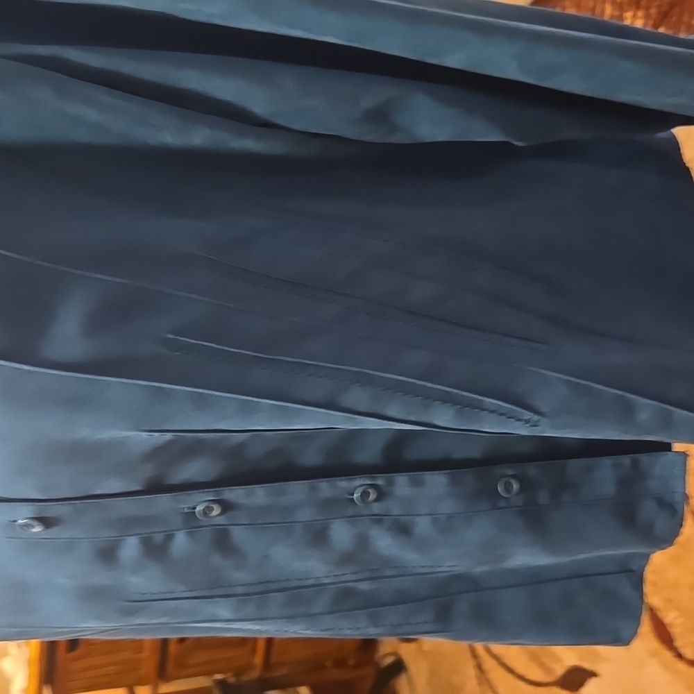 Talbots Blue Button Down Top - image 2